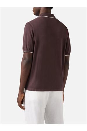 Contrast Cotton Sloan Short Sleeve Polo Shirt MC2 SAINT BARTH | Polo Shirt | SLO001400098L